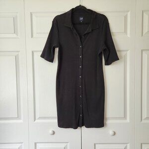 GAP | Button up Mini Dress | Black | Size L
